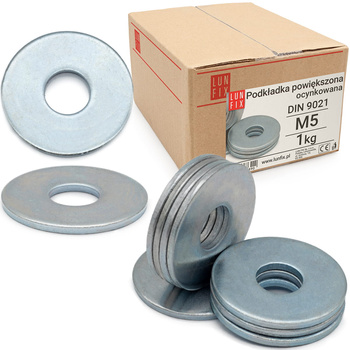 Podkładka okrągła M5 powiększona DIN9021 1kg
