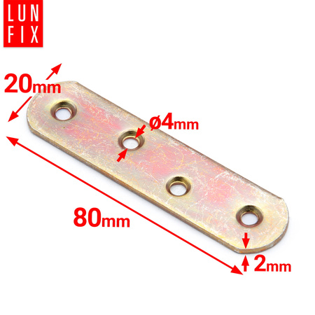 Łącznik meblowy 80x20x2 LR3 1szt.