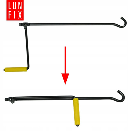 Podnośnik samochodowy trapezowy do 2t w zestawie: smar, klucz do kół i rękawiczki robocze