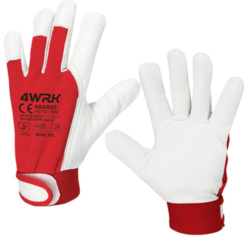 Rękawice robocze monterskie na rzep skórzane 10 XL 1szt.