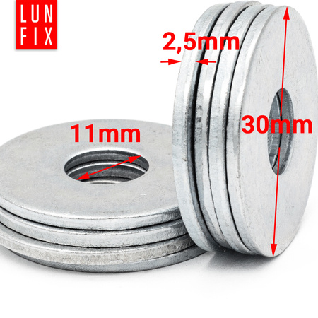 Podkładka okrągła M10 powiększona DIN9021 10szt.