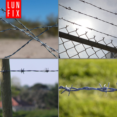 Drut kolczasty w rolce 100m fi 1,5mm dwużyłowy