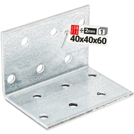 Kątownik montażowy 40x40x60x2 KM2 1szt.
