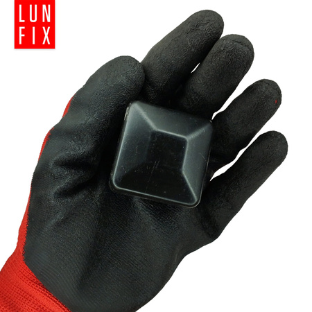 Nasadka na słupek 40x40 mm czarna daszek 10szt.