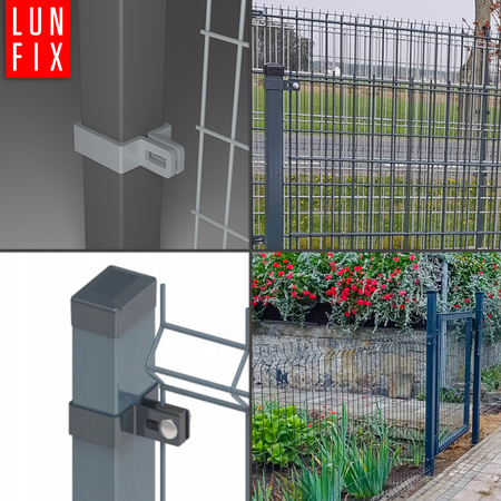 Obejma końcowa początkowa 40x60 mm grafit komplet