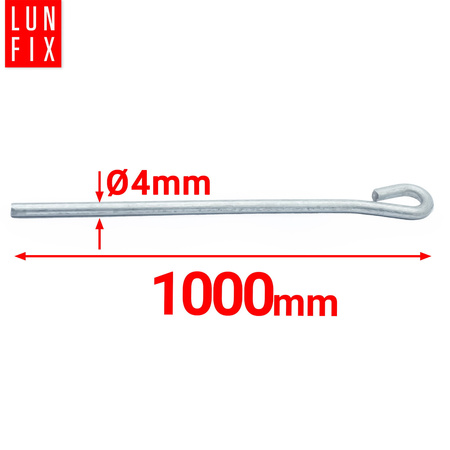 Pręt drut mocujący z oczkiem L 100cm płyta GK 1szt.