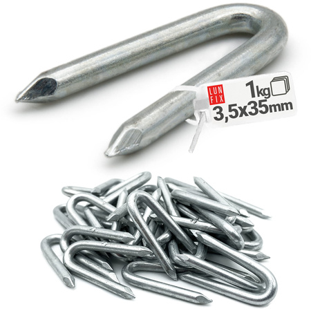 Skoble gwoździe 3.5x35 ocynkowane 1kg