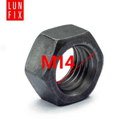 Nakrętka sześciokątna M14 DIN 934 klasa 6 czarna 1kg