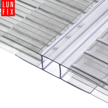 Profil H4 łączący bezbarwny do poliwęglanu 6m