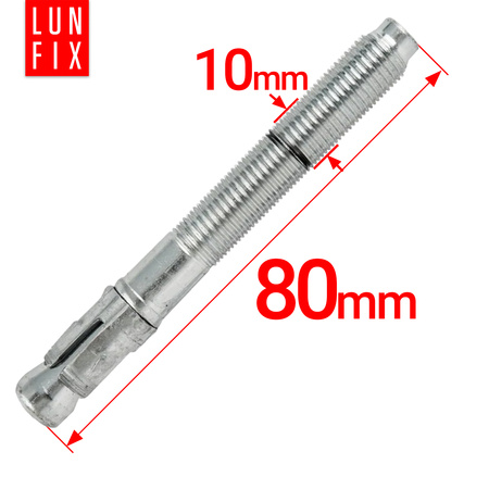 Kotwa ekspresowa do betonu M10 80mm pierścieniowa rozprężana 50szt.
