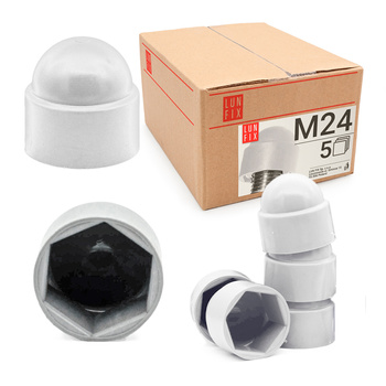 Zaślepka na śruby M24/36 maskownica kołpak biała 5 szt.