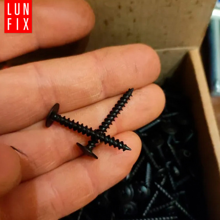 Wkręty do metalu czarne 4,2x25 fosfatowane z łbem podkładkowym 500szt.