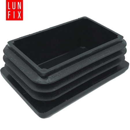 Zaślepka prostokątna czarna ZK 40x60/CZ