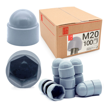 Zaślepka na śruby M20/30 maskownica kołpak szara 100szt