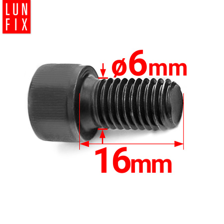 Śruba imbusowa M6 16mm czarny ocynk DIN 912 kl 8.8 1kg