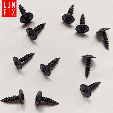 Wkręty do metalu czarne 4,2x13 fosfatowane z łbem podkładkowym 1000szt.