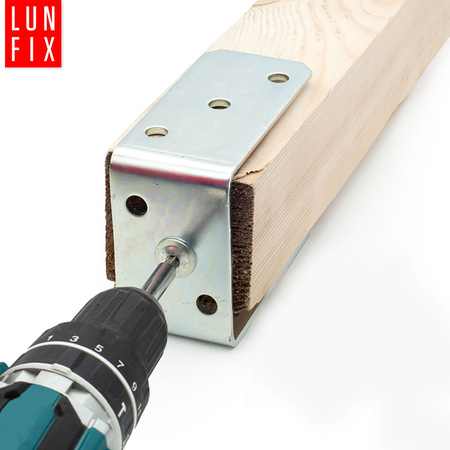 Podstawa słupa typu U 80x120mm kotwa do przykręcania