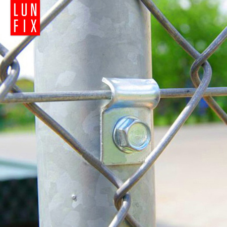 Przelotka blaszkowa uchwyt drutu paneli 5,5x19 zielony 10szt.