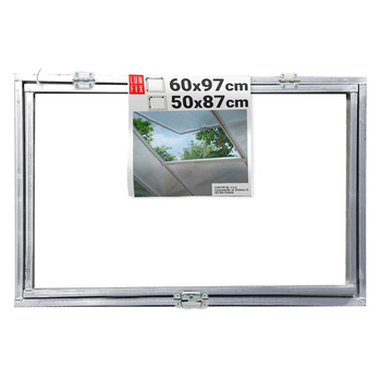 Okno dachowe do szklarni typu "domek" prostokątne Lun Fix