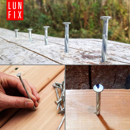 Gwoździe skręcane 4x100 mm 4 cale ocynkowane 1kg