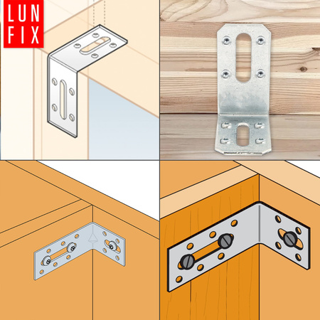 Kątownik regulowany dwustronny KRD3 80x55x30x2 1szt.