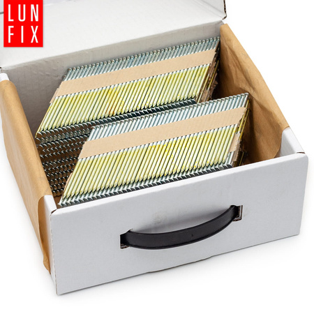 Gwoździe do gwoździarki 50mm 2,8x50 2 cale pierścieniowe na papierze ocynkowane 4000szt.