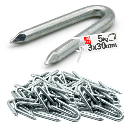 Skoble gwoździe 3.0x30 ocynkowane 5kg