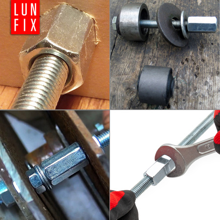 Nakrętka przedłużana M14x42 DIN6334 ocynkowana 5szt.