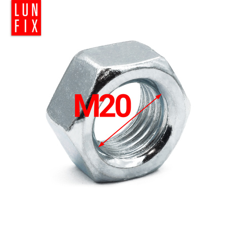 Nakrętka sześciokątna M20 DIN 934 klasa 6 ocynkowana 1kg