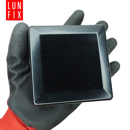 Nasadka na słupek 100x100 mm czarna daszek 10szt.