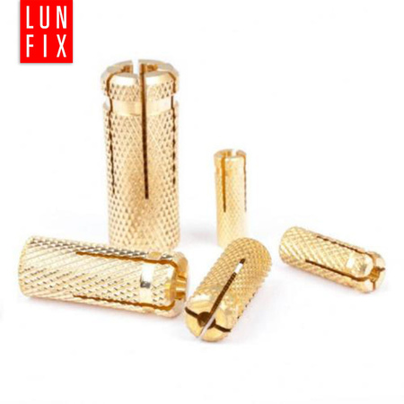 Tuleja kotwa rozporowa wbijana mosiężna M6 1szt.