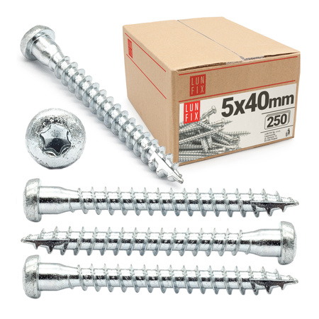 Wkręty ciesielskie Anchor 5x40 do kątowników 250szt.