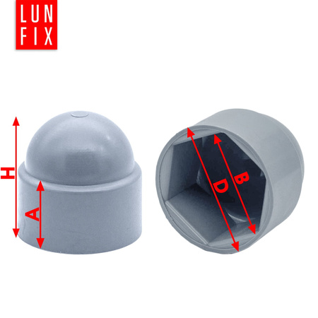 Zaślepka na śruby M24/36 maskownica kołpak szara 100szt