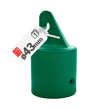 Nasadka wspornik słupa podporowego fi43mm zielony