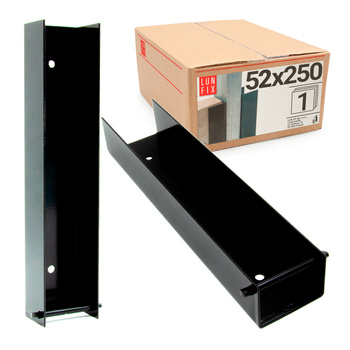 Mocowanie do podmurówki 52x250 czarny