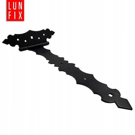 Zawias ozdobny czarny trójkątny 300x170x30x2 1szt.