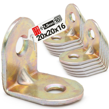 Kątownik meblowy 20x20x16x1,5 KR2 10szt.