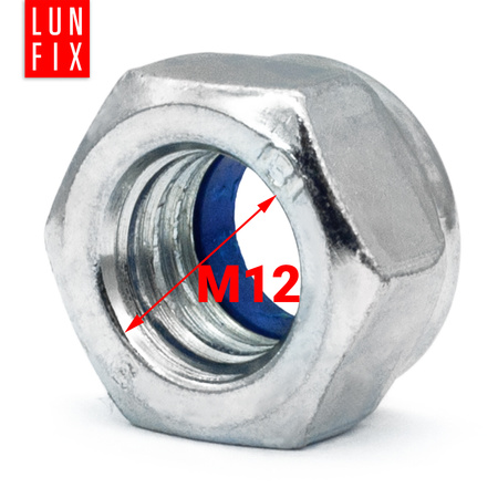 Nakrętka samokontrująca M12 DIN985 ocynkowana 5kg