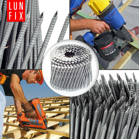 Gwoździe do gwoździarki bębnowej 70mm 2,5x70 pierścieniowe na drucie 7200szt.