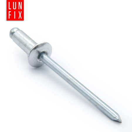 Nity zrywalne 6x10mm aluminiowo-stalowe 50szt.