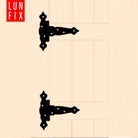 Ozdobny zawias trójkątny czarny 125x40x160x2,5 ZTO