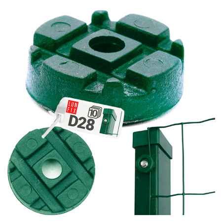Podkładka do mocowania siatki ziel D28 (opak.10sz)