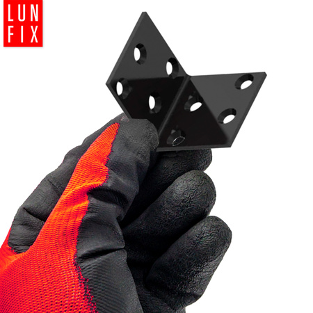 Kątownik montażowy czarny 40x40x40x2 1szt.