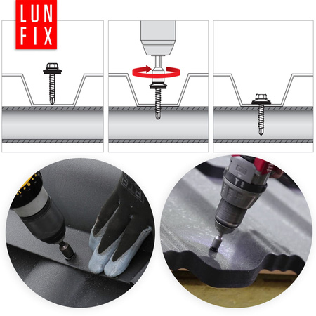 Wkręty farmerskie 4,8x25 samowiercące farmery RAL 8017 brąz WFD 250szt.