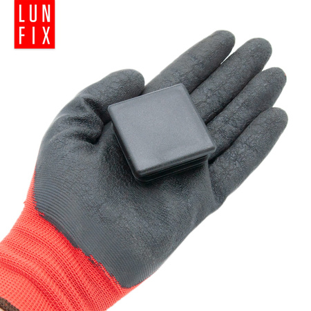 Zaślepka kwadratowa 50x50 nasadka do profili czarna 10szt.