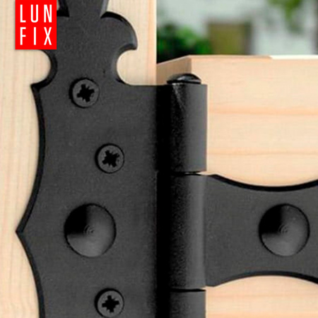 Zawias ozdobny czarny trójkątny 300x170x30x2 1szt.