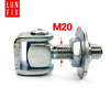 Zawias regulowany do bramy furtki M20x50 mm do wspawania ocynkowany ZRS20