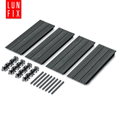 Grządka ogrodowa podwyższona 75x75x25cm antracytowa