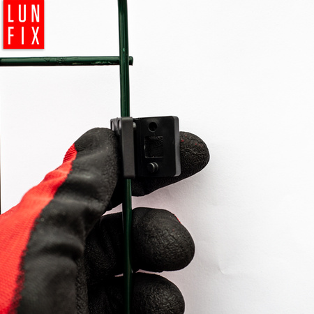 Obejma pośrednia 100x100 mm grafitowa komplet