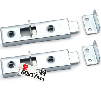 Zasuwka meblowa 60x17mm prosta ZM 2szt.